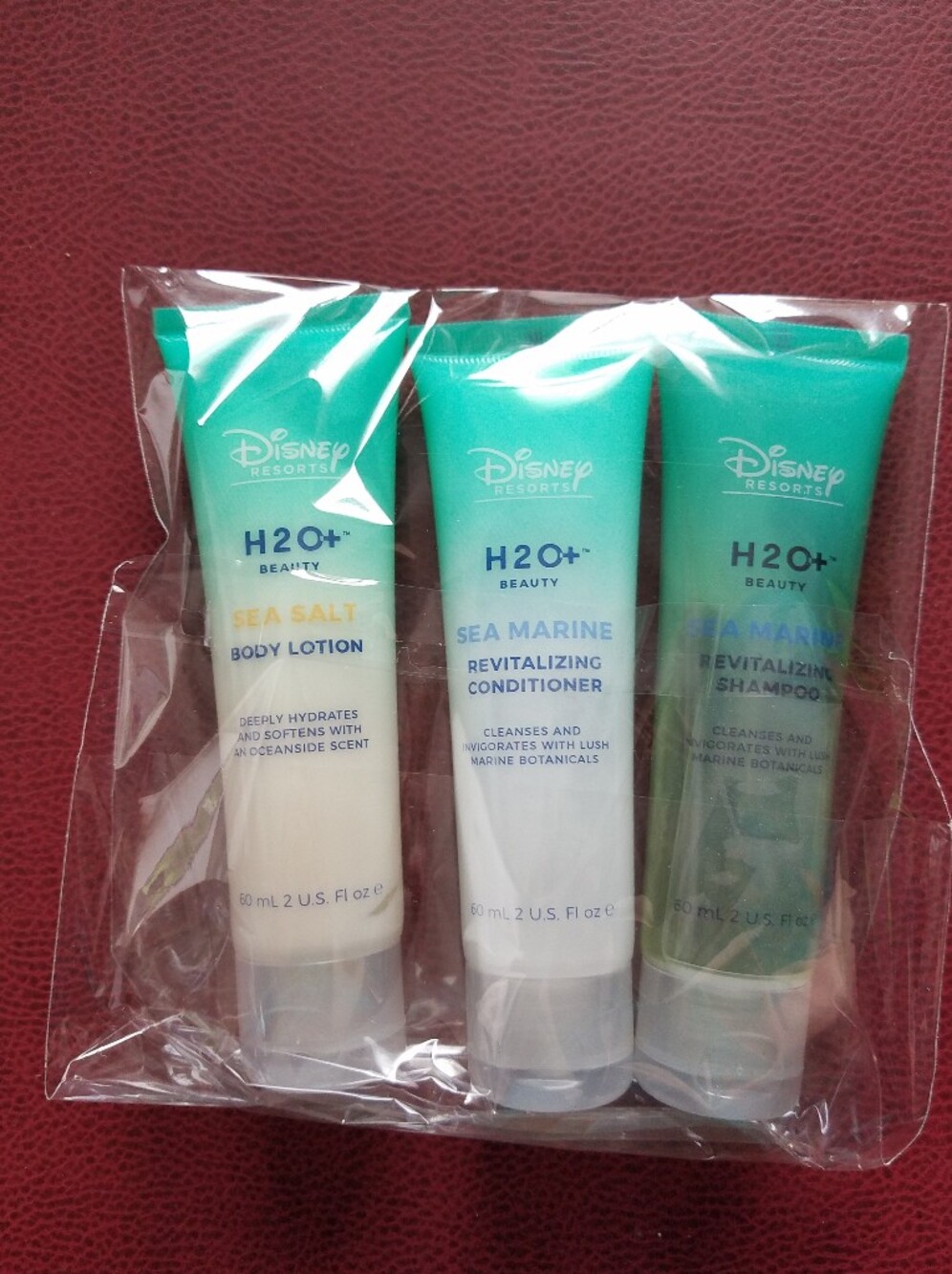 Disney H2O+ Sea Marine & Sea Salt Shampoo Conditoner Lotion Travel Size 2 Fl Oz